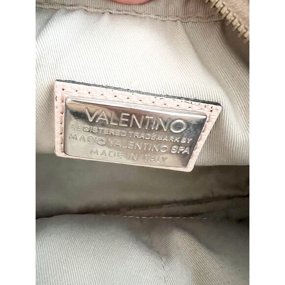 VALENTINO BY MARIO VALENTINO MIA Blush Pink SIGNATURE LEATHER CROSSBODY Bag - Picture 12 of 15